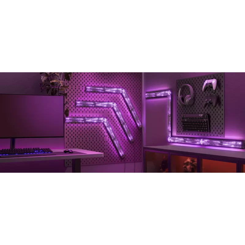 Nutikas seinavalgusti Govee Gaming Wall Lights (4+1) — Wi‑Fi/Bluetooth, mitmevärviline, 4 tk, 370×45×30 mm