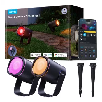Välisprožektorid Govee H7093 RGBICWW 750 lm Wi‑Fi 2.4 GHz, RGB ja soe valge