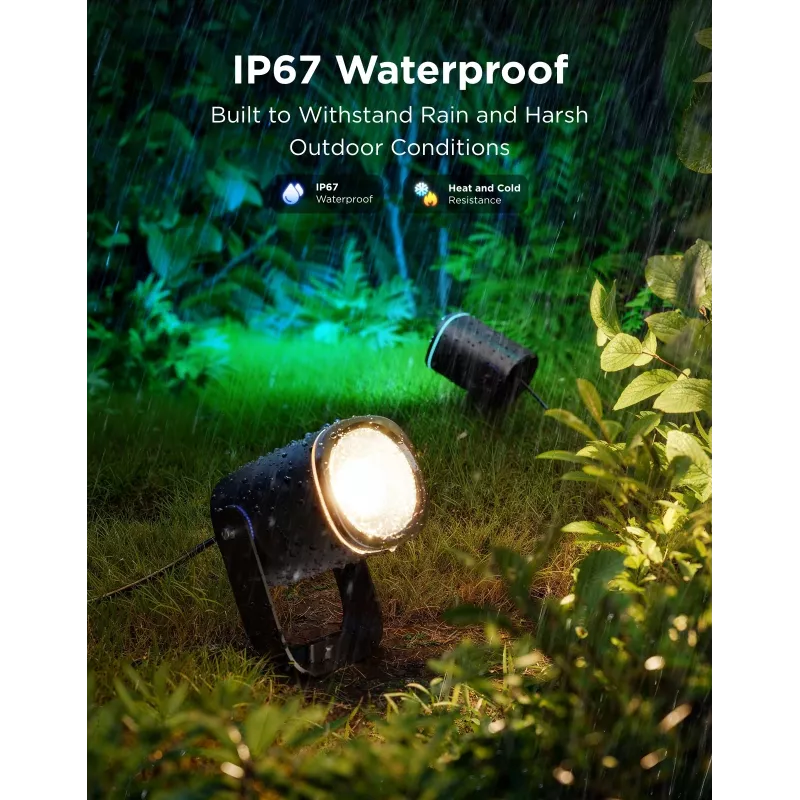 Välisprožektorid Govee H7093 RGBICWW 750 lm Wi‑Fi 2.4 GHz, RGB ja soe valge