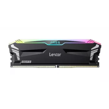 LEXAR lauaarvuti mälu – DDR5 Ares 2x 16 GB 6400 CL32 1,4 V jahutusradiaatori ja RGB-valgustusega – kahekomplekt, must