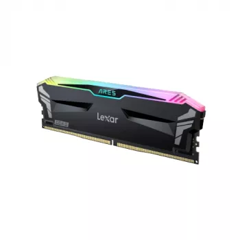 LEXAR lauaarvuti mälu – DDR5 Ares 2x 16 GB 6400 CL32 1,4 V jahutusradiaatori ja RGB-valgustusega – kahekomplekt, must