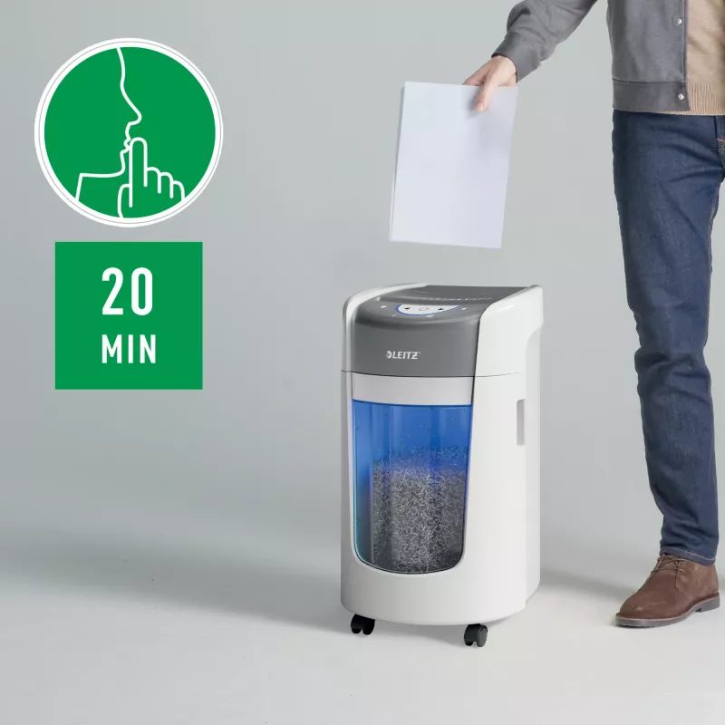 Leitz IQ OptiMax Home Office 225 mikropeenestuspaberipurustaja turvalisus P5 15L - Valge