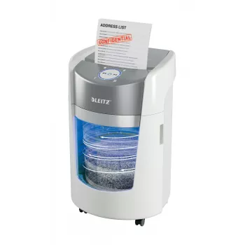 Leitz IQ OptiMax Small Office 350 Micro Cut paberipurustaja turvatase P5 22L - valge