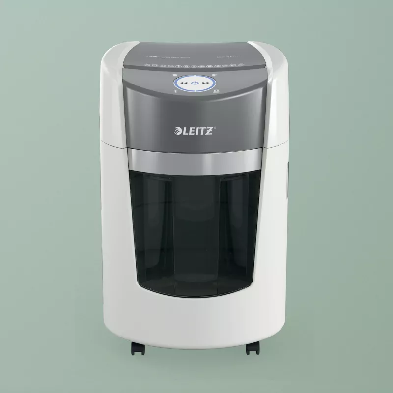 Leitz IQ OptiMax Small Office 350 Micro Cut paberipurustaja turvatase P5 22L - valge