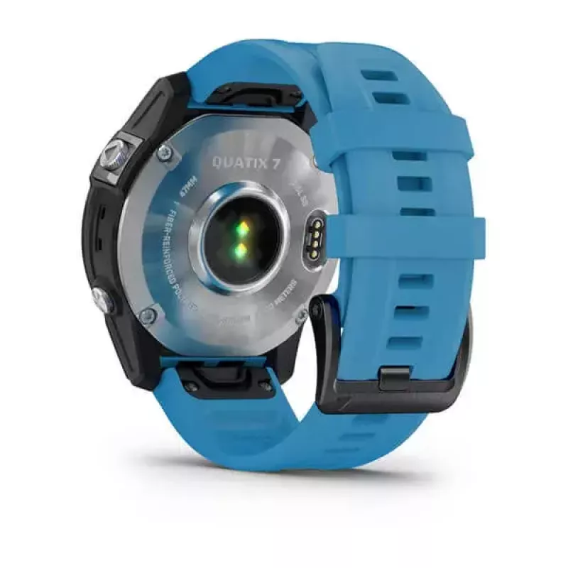 Nutikell GARMIN quatix 7 sinine — 47 mm CFRP korpus, 1,3-tolline MIP puuteekraan, 10 ATM, Bluetooth/Wi‑Fi/NFC