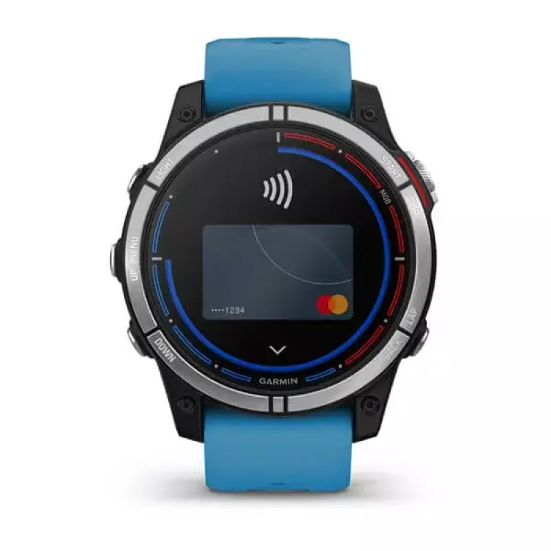 Nutikell GARMIN quatix 7 sinine — 47 mm CFRP korpus, 1,3-tolline MIP puuteekraan, 10 ATM, Bluetooth/Wi‑Fi/NFC