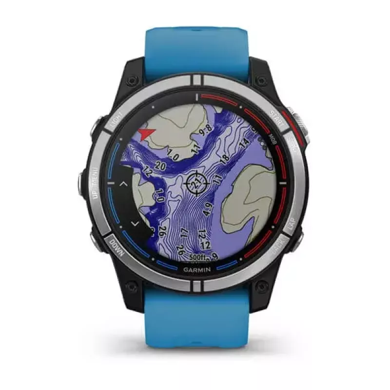 Nutikell GARMIN quatix 7 sinine — 47 mm CFRP korpus, 1,3-tolline MIP puuteekraan, 10 ATM, Bluetooth/Wi‑Fi/NFC