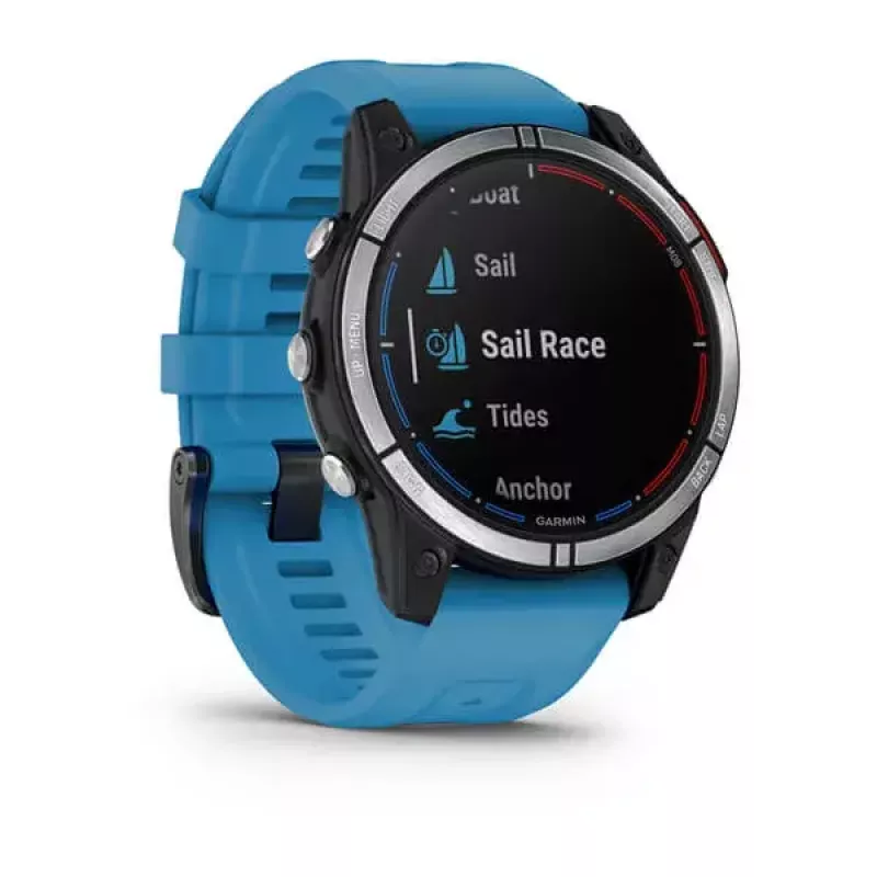 Nutikell GARMIN quatix 7 sinine — 47 mm CFRP korpus, 1,3-tolline MIP puuteekraan, 10 ATM, Bluetooth/Wi‑Fi/NFC