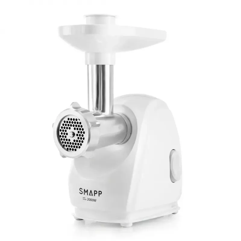 Elektriline hakklihamasin SMAPP 489.81, 2000 W, 3 sõela (2,7–8 mm), valge