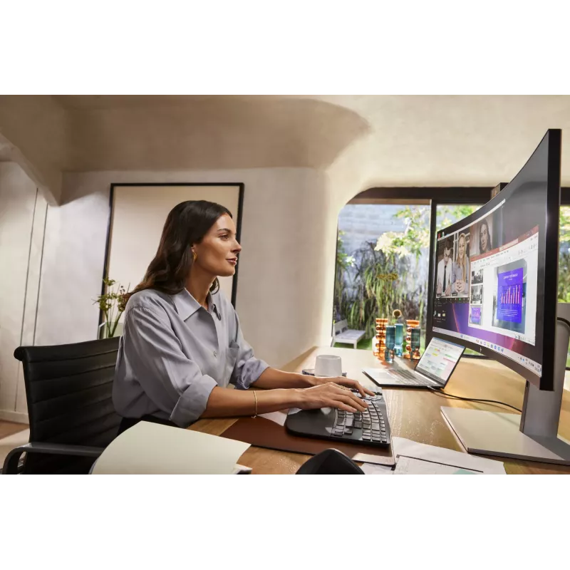 HP 925 Ergonomic Vertical hiir, Paremakäeline, Vertikaalne disain, RF Wireless + Bluetooth, 4000 DPI, Must