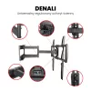 Seina TV kinnitus MONTIS DENALI MT162 37-tollistele kuni 105-tollistele ekraanidele, teras, 75 kg kandevõime, VESA 200x100–800x600, kallutamine/pööramine/rotatsioon, 7,3–60,9 cm