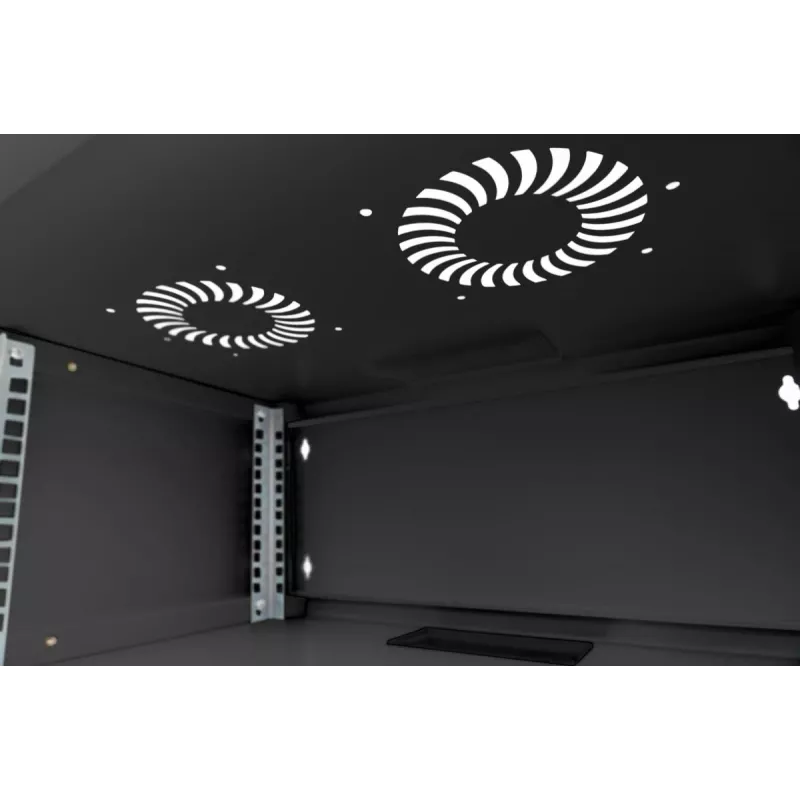 DIGITUS 4U seinakinnituskapp SOHO kokkupanemata 241x540x400mm täisklaasist esiuks must