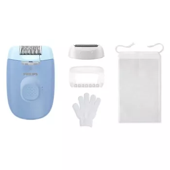 Epilaator Philips BRE247/00 Series 4000 — kahe võimsustasemega, pardlipea, massaažifunktsioon, sinine