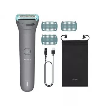 Kehahöövel Philips BG3485/15, Triple Protect System, juhtmevaba märg ja kuiv, 80 min tööaeg, 2–5 mm, hall