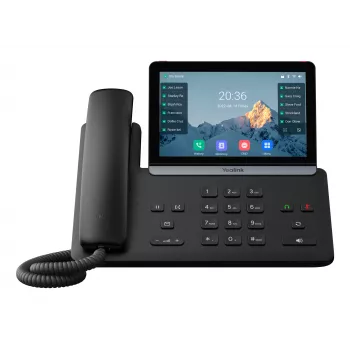 IP-telefon Yealink SIP-T87W — 7-tolline LCD 800×480, juhtmega ja juhtmeta telefonitoru, 1000-kirjeline telefoniraamat, koodekid G.711/G.723/G.726/G.729