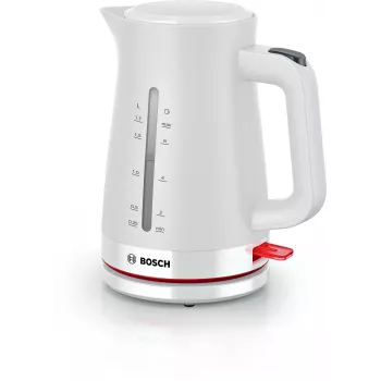Elektriline veekeetja Bosch TWK3M121 — 1,7 L, 2400 W, valge, plastkorpus