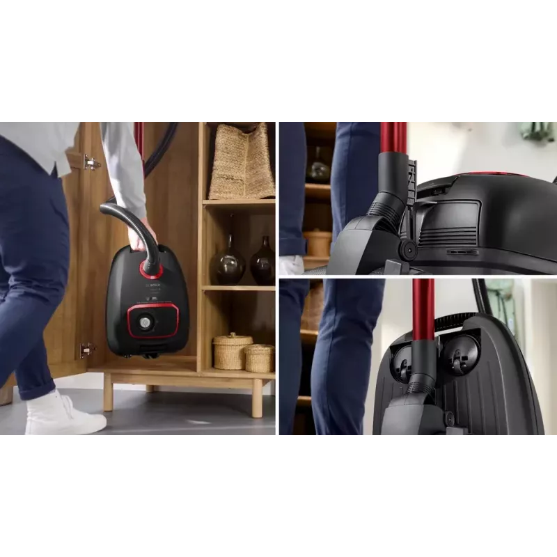 Silindertolmuimeja Bosch Serie 4 BGB41POW1 — 850 W, 4 L tolmukott, HEPA13, teleskoopne metalltoru