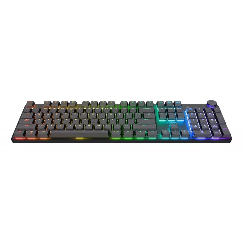Trust GXT 868 Torix klaviatuur Mängimine USB + RF Wireless + Bluetooth QWERTY USA inglise Must