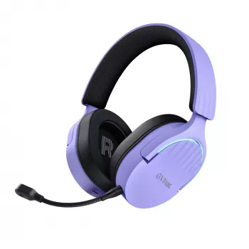 Trust GXT 491P FAYZO kõrvaklapid, juhtmega ja juhtmevaba, peavõruga, mängimiseks, USB Type-A, Bluetooth, must, lilla