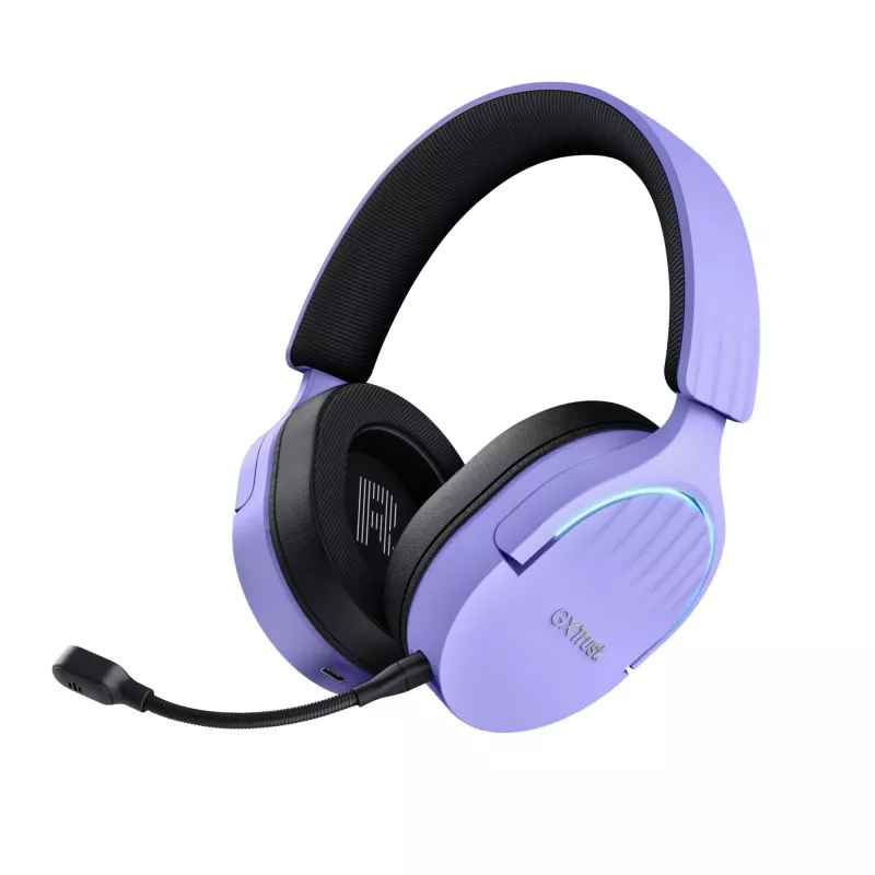 Trust GXT 491P FAYZO kõrvaklapid, juhtmega ja juhtmevaba, peavõruga, mängimiseks, USB Type-A, Bluetooth, must, lilla