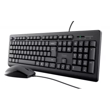 Trust Primo klaviatuur kaasasoleva hiirega universaalne USB QWERTY US English must