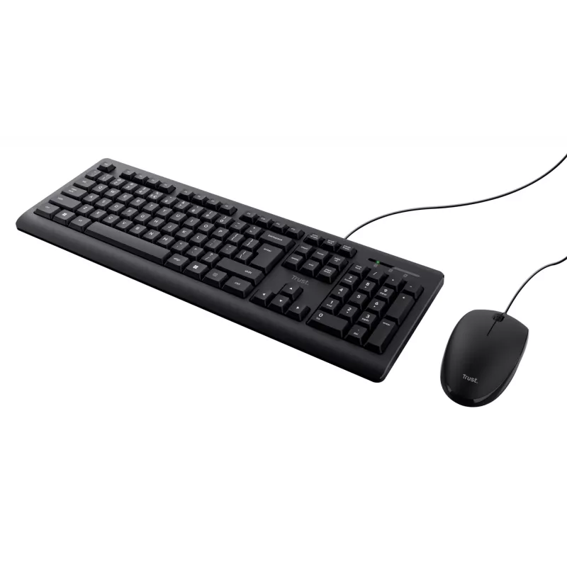 Trust Primo klaviatuur kaasasoleva hiirega universaalne USB QWERTY US English must