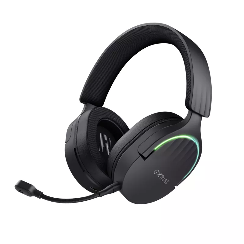 Trust GXT 491 Fayzo Peakomplekt Juhtmega ja juhtmevaba Peapael Mängimine USB USB-C Bluetooth Must