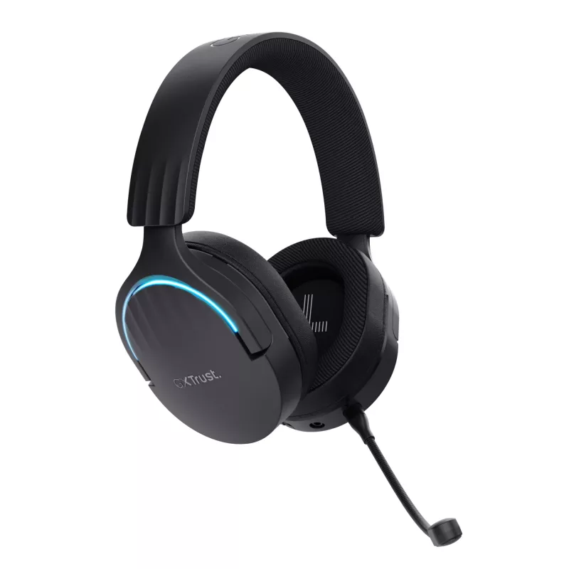 Trust GXT 491 Fayzo Peakomplekt Juhtmega ja juhtmevaba Peapael Mängimine USB USB-C Bluetooth Must