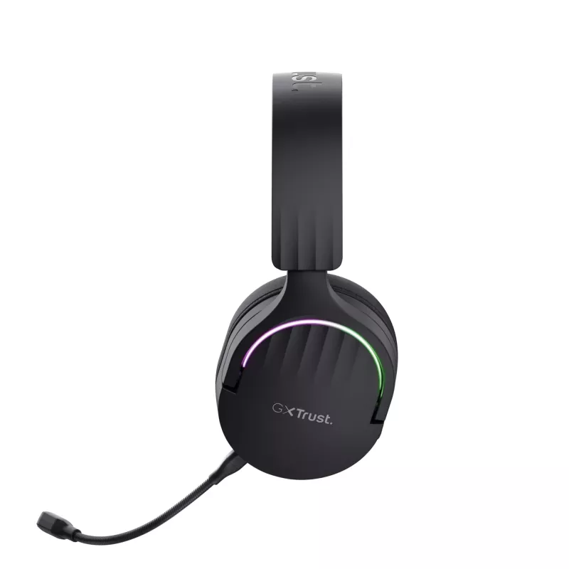 Trust GXT 491 Fayzo Peakomplekt Juhtmega ja juhtmevaba Peapael Mängimine USB USB-C Bluetooth Must