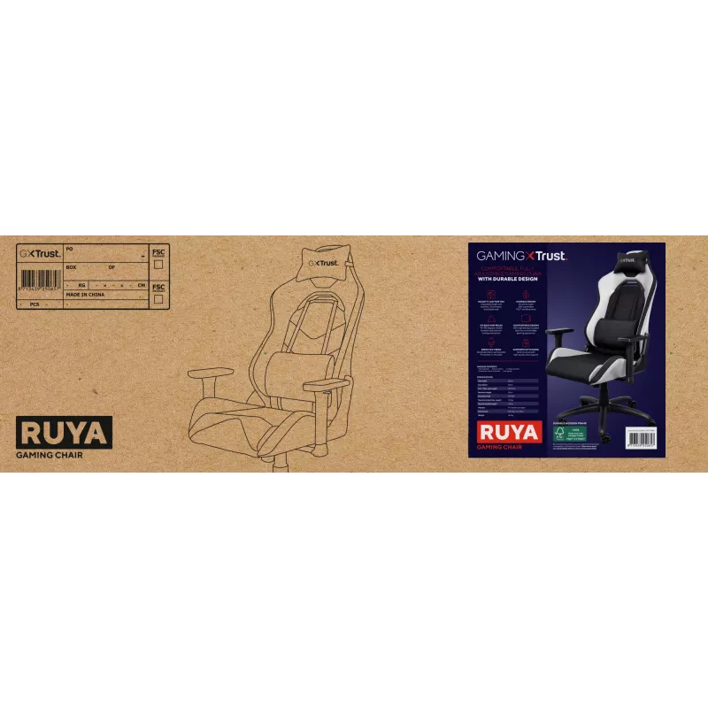 Trust GXT 714 RUYA universaalne mängutool, must, valge