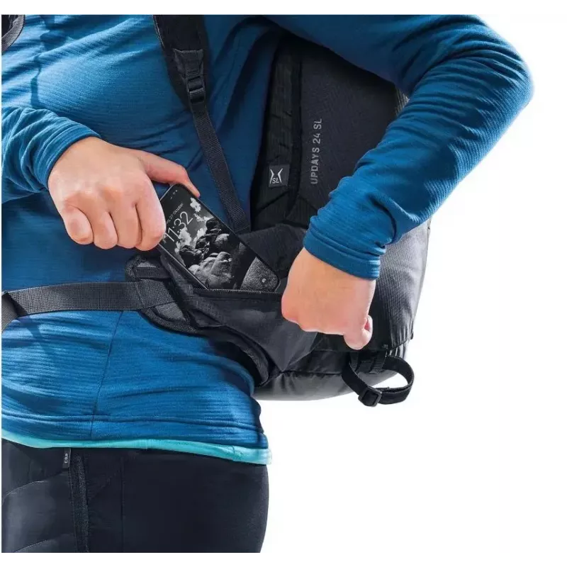 Seljakott DEUTER Updays 24 SL — 24 L maht, naiste istuvus, must skydiving