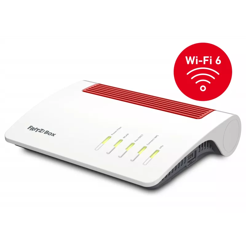 Box 5590 Fiiber-juhtmevaba ruuter Gigabit Ethernet Kaheribaline (2.4 GHz / 5 GHz) Valge