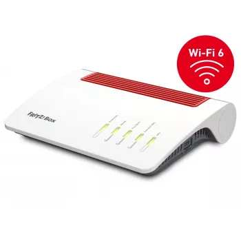 Ruuter FRITZ!Box 7590 AX, traadita, Gigabit Ethernet, kaheribaline (2,4 GHz / 5 GHz), valge