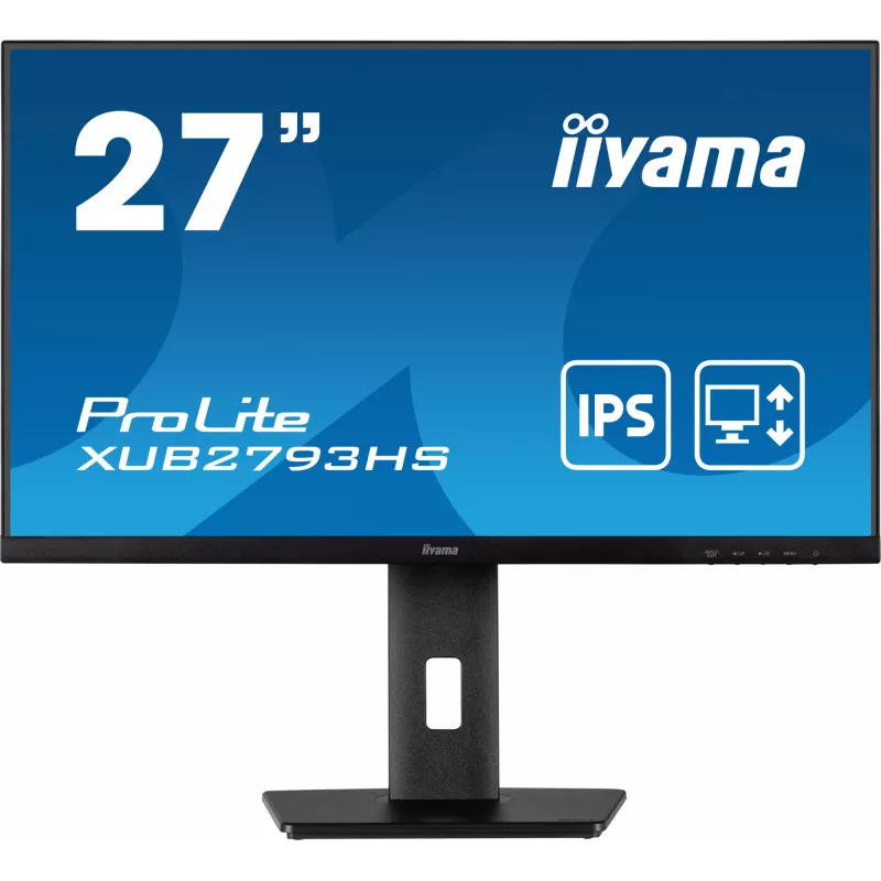 iiyama ProLite XUB2793HS-B7 arvutimonitor 68,6 cm (27 tolli) 1920 x 1080 pikslit Full HD LED must