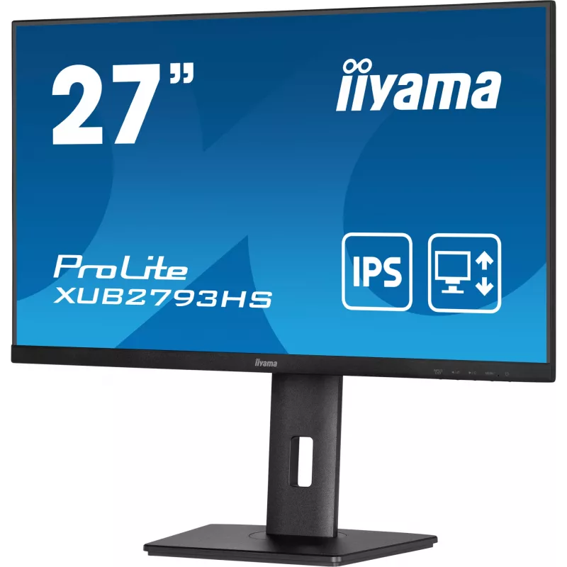 iiyama ProLite XUB2793HS-B7 arvutimonitor 68,6 cm (27 tolli) 1920 x 1080 pikslit Full HD LED must