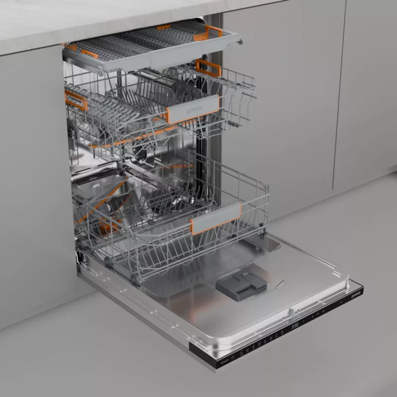 Sisseehitatud nõudepesumasin Gorenje GV663B65XXL — roostevaba teras, 60 cm, 14 katet, 6 programmi, 38 dB