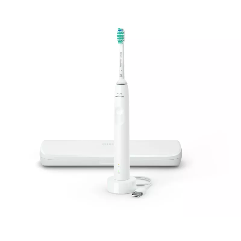 Soniline hambahari Philips 3100 series HX3673/13 — soniline, 31 000 liigutust/min, 1 režiim, valge, laetav Li‑Ion akuga