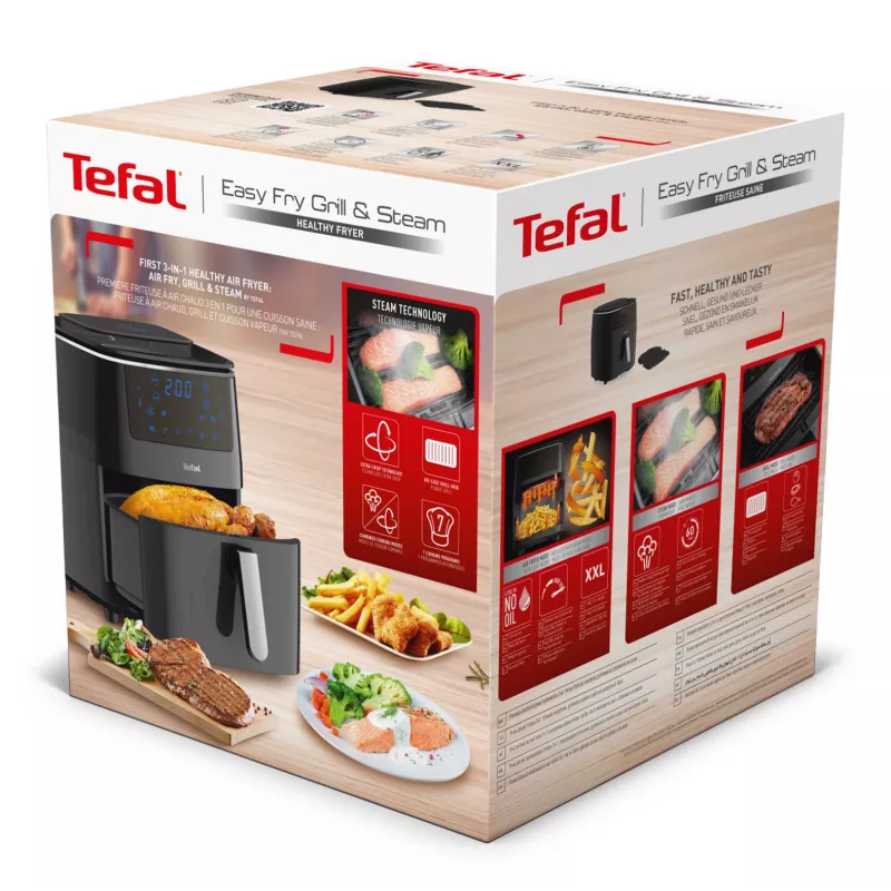 Tefal Easy Fry Grill & Steam FW2018 Single eraldiseisev 1700 W kuumaõhufritüür Must