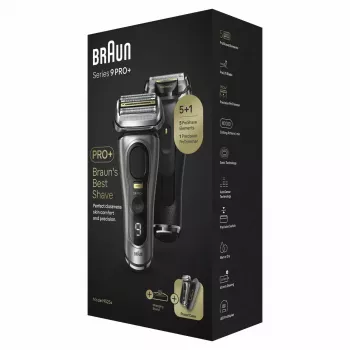Braun Series 9 Pro+ 9525s märg ja kuiv fooliumhabemenuga Trimmer Metallik