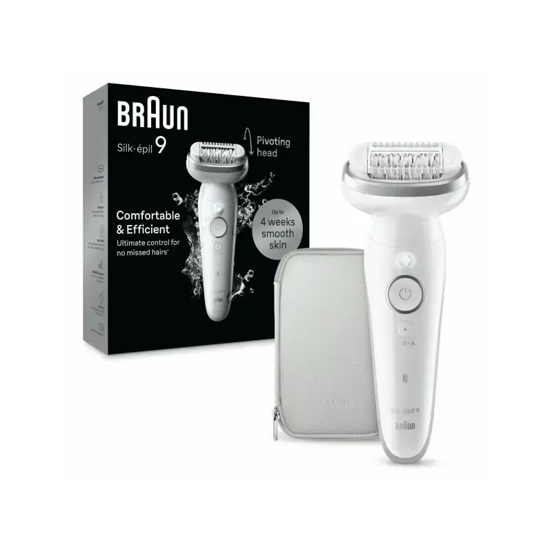 Epilaator Braun Silk-épil 9 9-011 40 pintsetti hõbedane valge