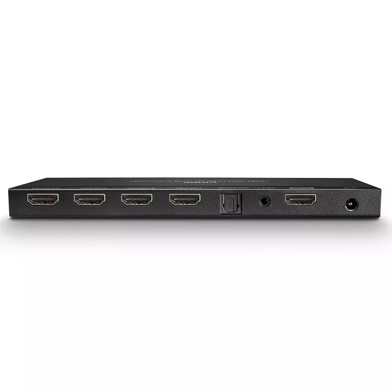 Lindy 4 pordiga HDMI 18G splitter heli ja vähendamisfunktsiooniga