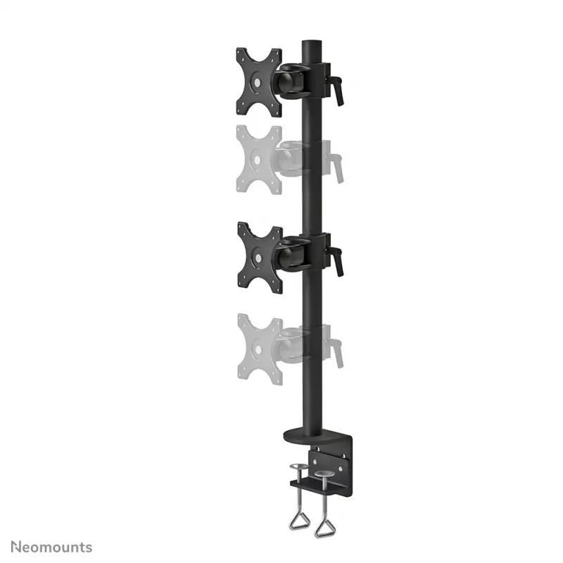 Neomounts FPMA-D700DV monitori käsi 10-27 tolli, klamber, 6 kg, 25,4 cm (10 tolli), 68,6 cm (27 tolli), 100 x 100 mm, Must