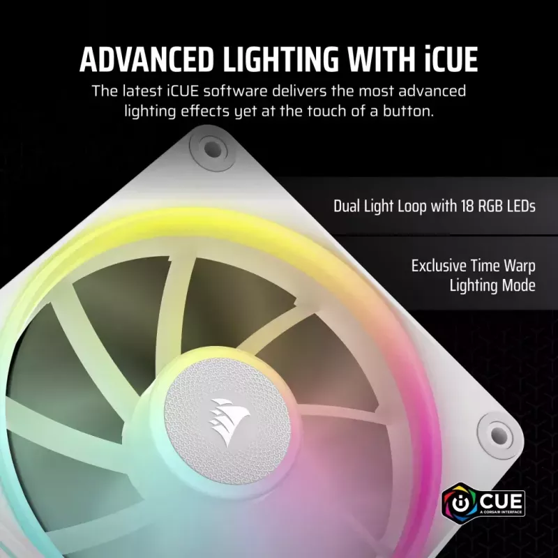 Fan Corsair iCUE LINK LX120 RGB 12 cm Valge 400-2400 RPM