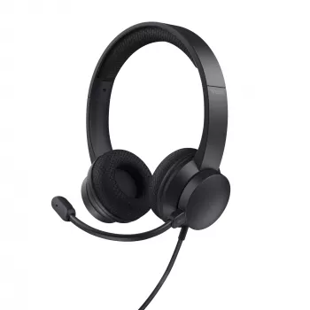 Trust HS-260 peakomplekt, juhtmega, kaelarihm, kontorile / kõnekeskusele, USB Type-A, must