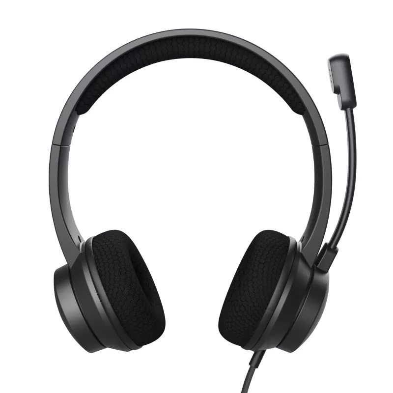 Trust HS-260 peakomplekt, juhtmega, kaelarihm, kontorile / kõnekeskusele, USB Type-A, must