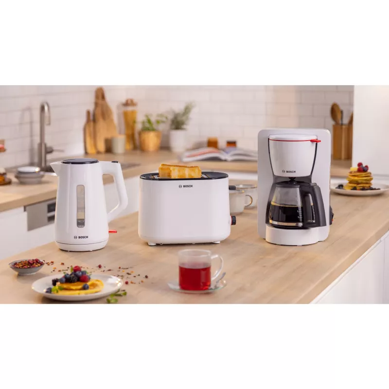 Bosch TWK1M121 elektriline veekeetja 1,7 L 2400 W Valge