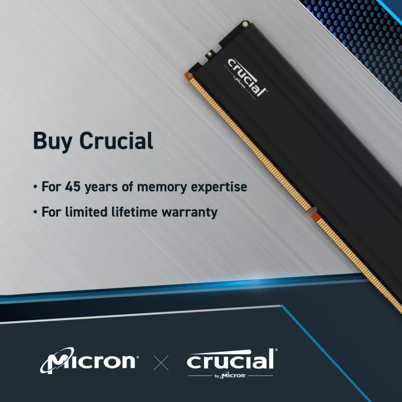 MICRON / CRUCIAL mälu - Crucial Pro - DDR5-5600 UDIMM - 64 GB komplekt (32 GB x2)