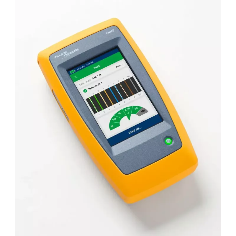 Keerdpaarikaabli tester Fluke LIQ-100 RJ-45/USB toega, max pikkus 305 m, 6400 mAh Li-Ion aku