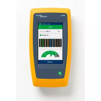 Keerdpaarikaabli tester Fluke LIQ-100 RJ-45/USB toega, max pikkus 305 m, 6400 mAh Li-Ion aku