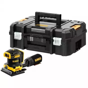 Lehtlihvija DeWalt DCW200NT-XJ, juhtmeta 18 V, harjadeta, 1 kg, 8000–13500 OPM, 1,6 mm tiir, tolmuimeava, kandekott